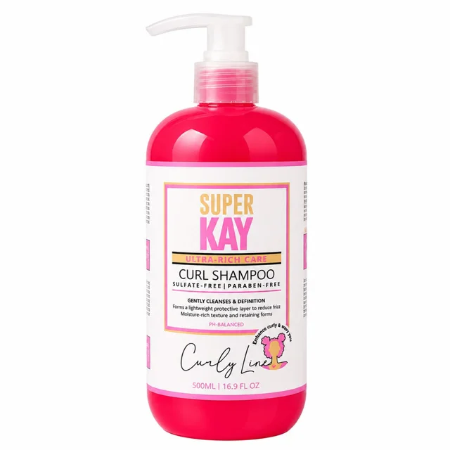 شامپو سوپر کی مدل مخصوص موهای فر - ۵۰۰ میلی‌لیتر- Super Kay